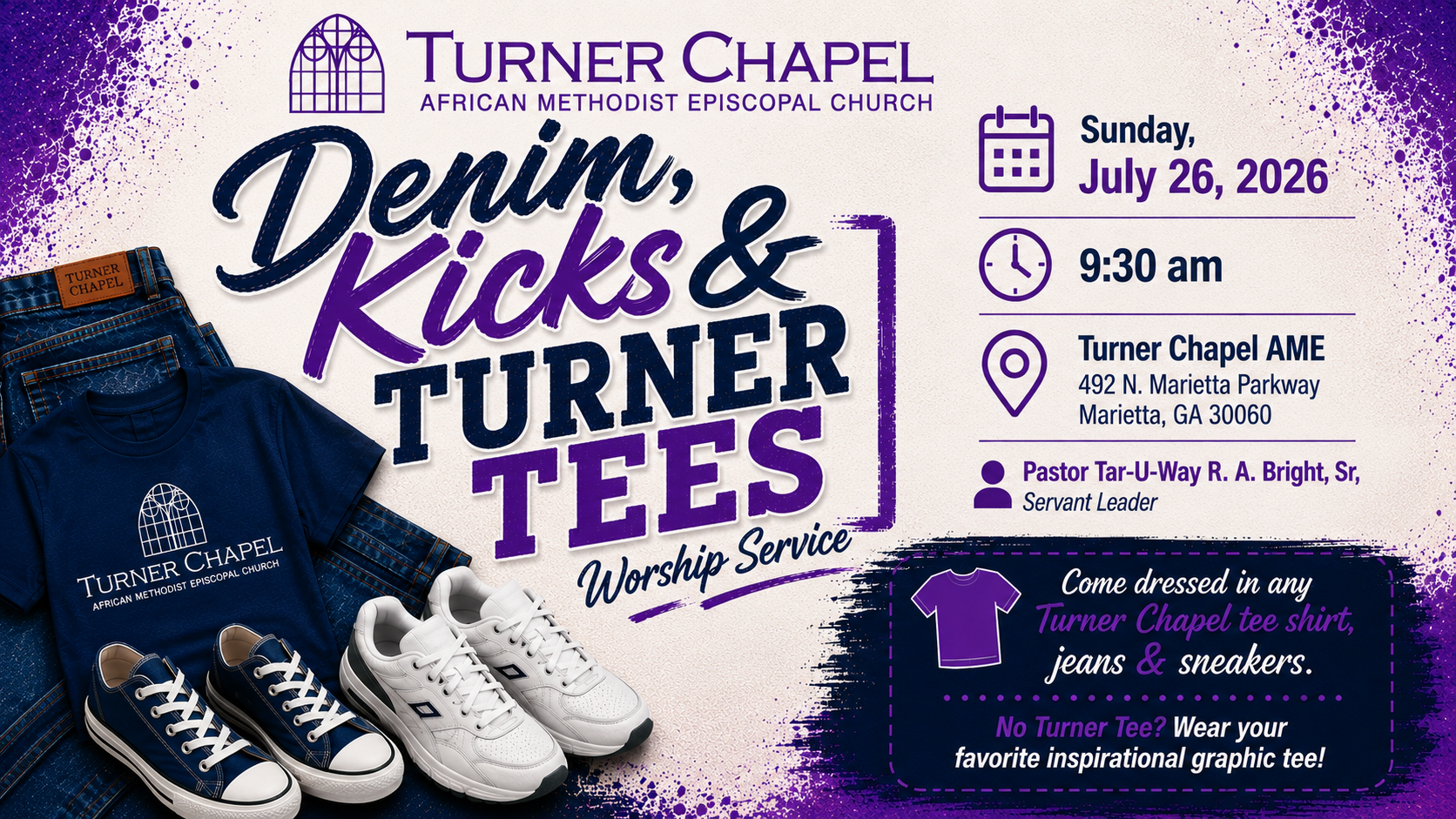 Denim, Kicks & TCC Tees Worship Service